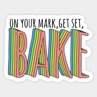 great british baking show: on your mark, get set, bake! Sticker